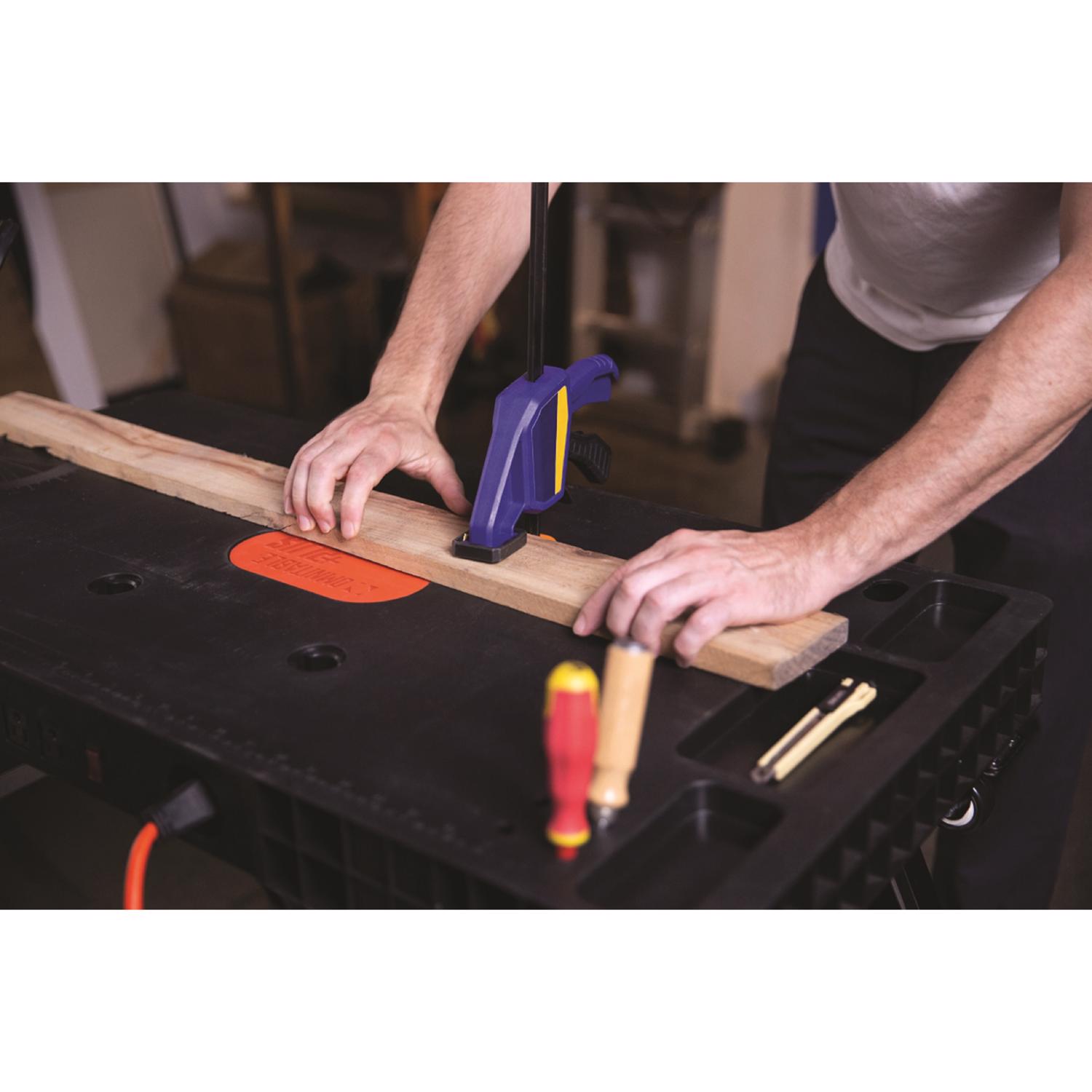 OmniTable 18.9 in. L X 6.3 in. W X 37 in. H 5 in 1 Workbench 330 lb. cap. - Jamoozus