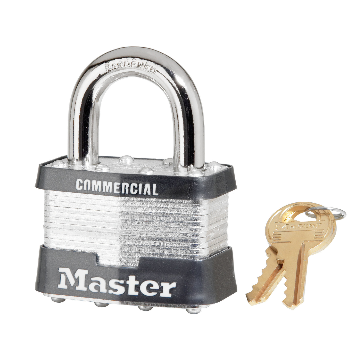 Master Lock 3-3/5 in. H X 2-2/7 in. W X 1-2/7 in. L Steel 4-Pin Cylinder Padlock Keyed Alike - Jamoozus