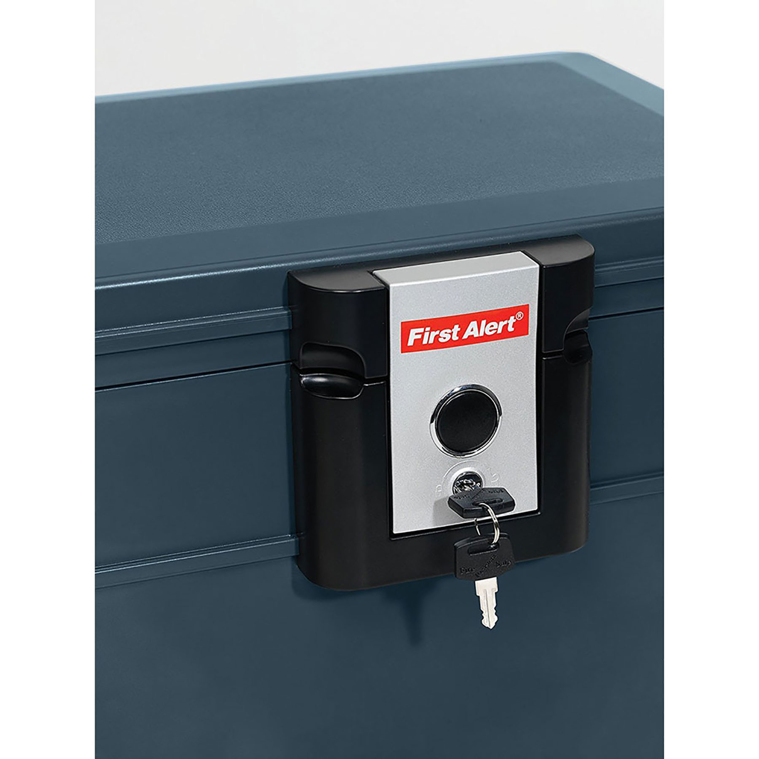 First Alert 0.62 cu ft Key Lock Gray File Chest - Jamoozus