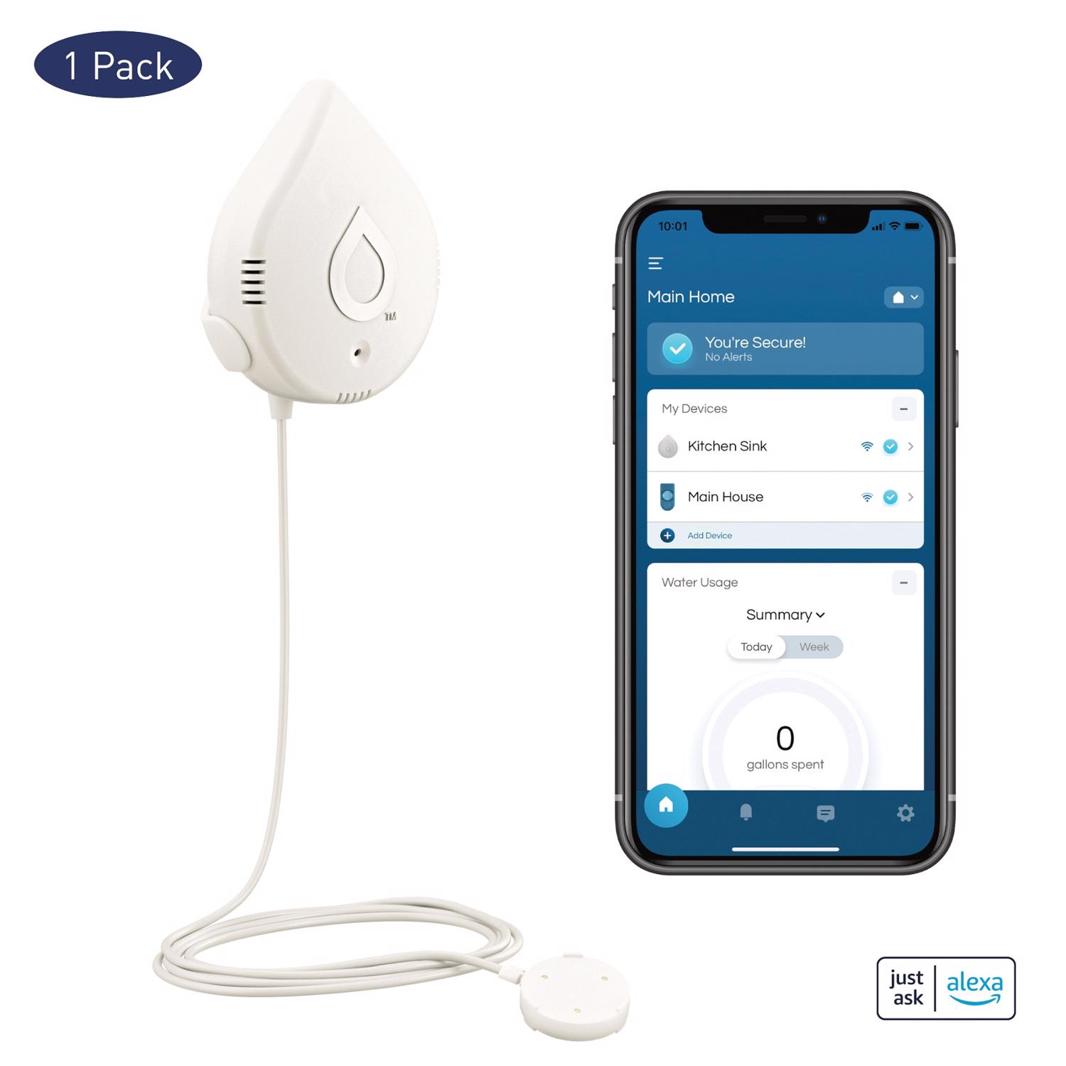 Moen Flo by Moen Smart-Enabled Water Leak Sensor - Jamoozus