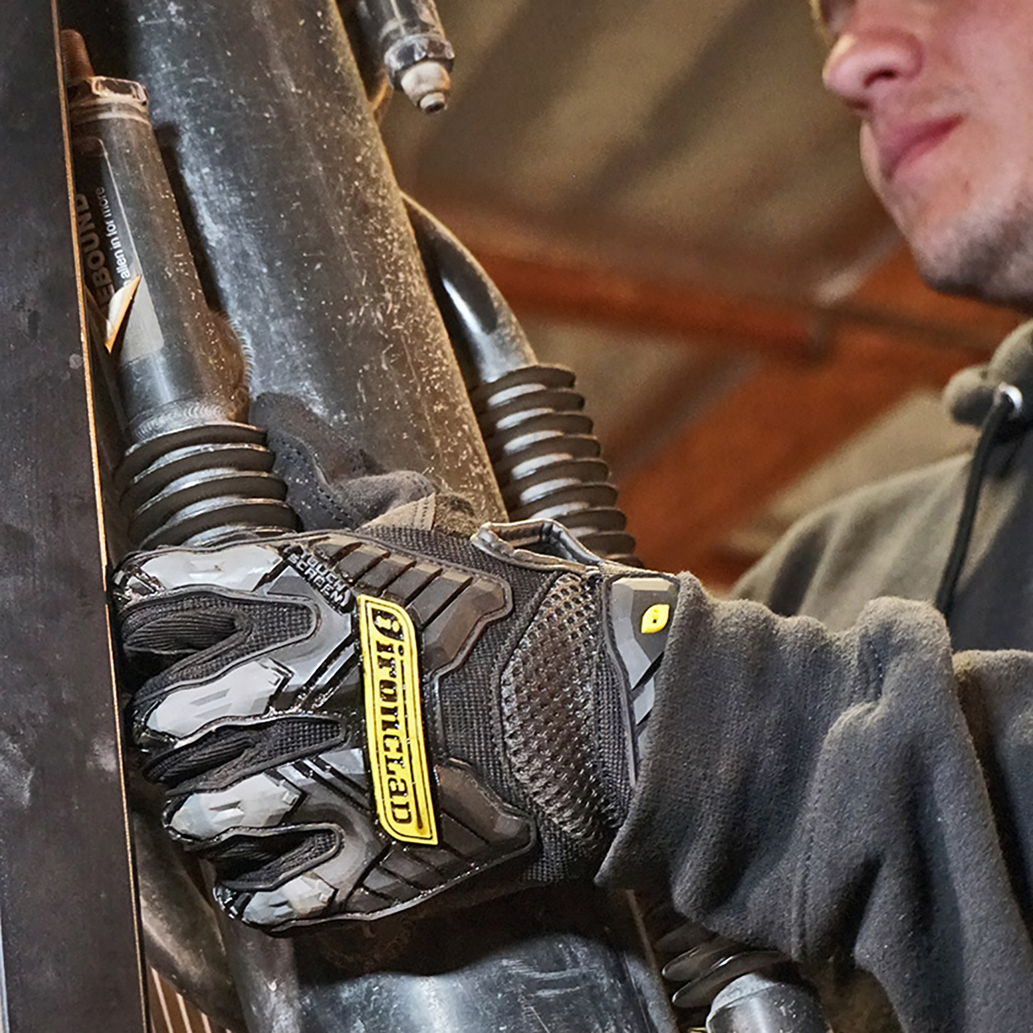 Ironclad Command Impact Gloves Black/Gray XL 1 pair - Jamoozus