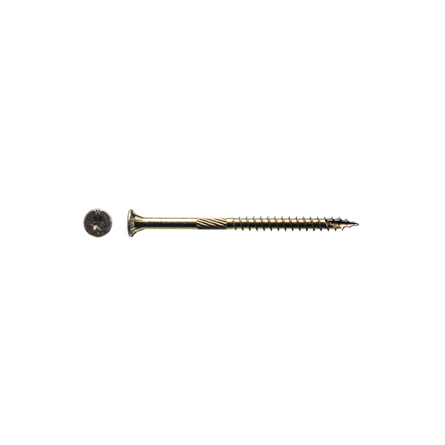 Big Timber No. 9 X 2-3/4 in. L Star Yellow Zinc Wood Screws 2000 pk - Jamoozus