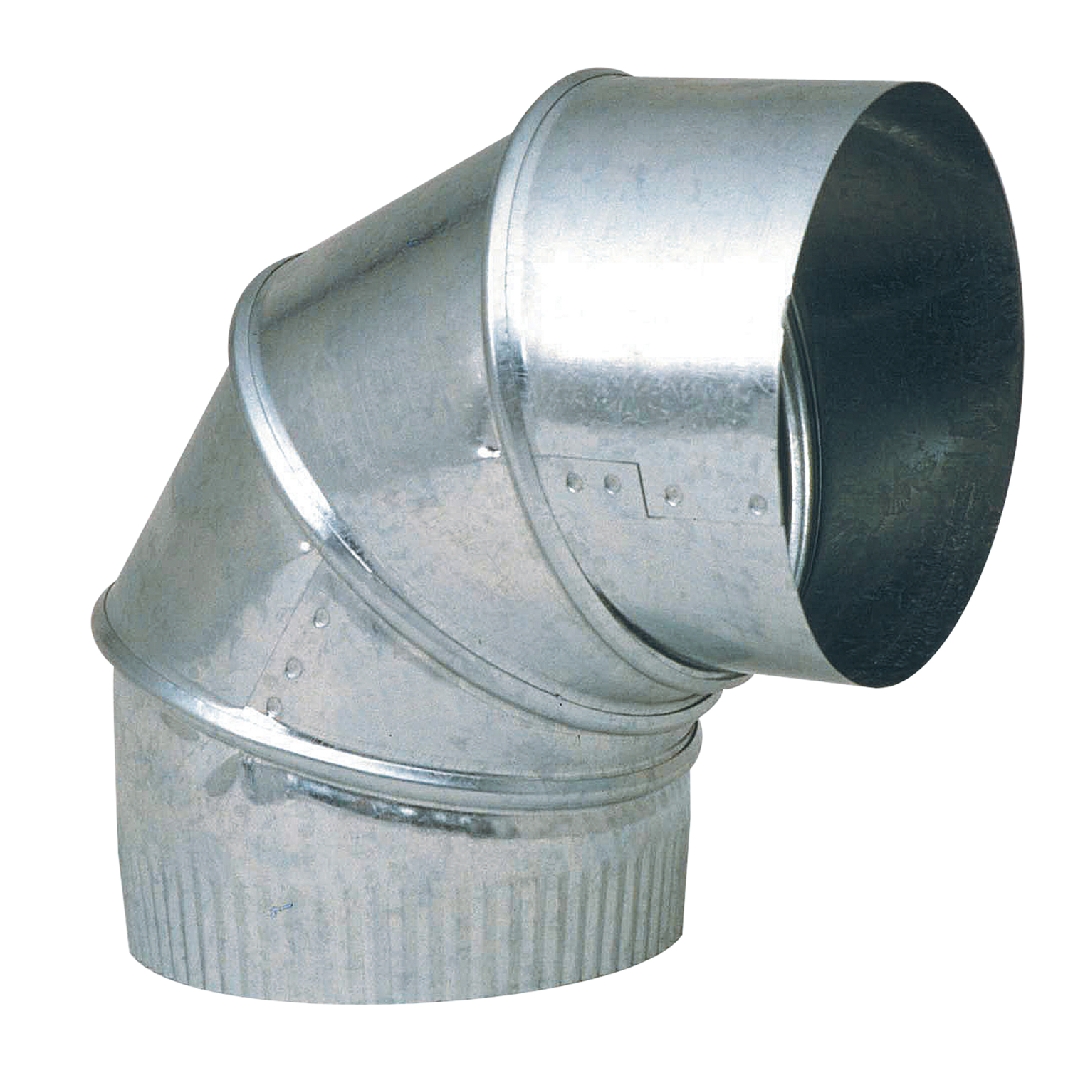 Imperial 6 in. D X 6 in. D Adjustable 90 deg Galvanized Steel Furnace Pipe Elbow - Jamoozus