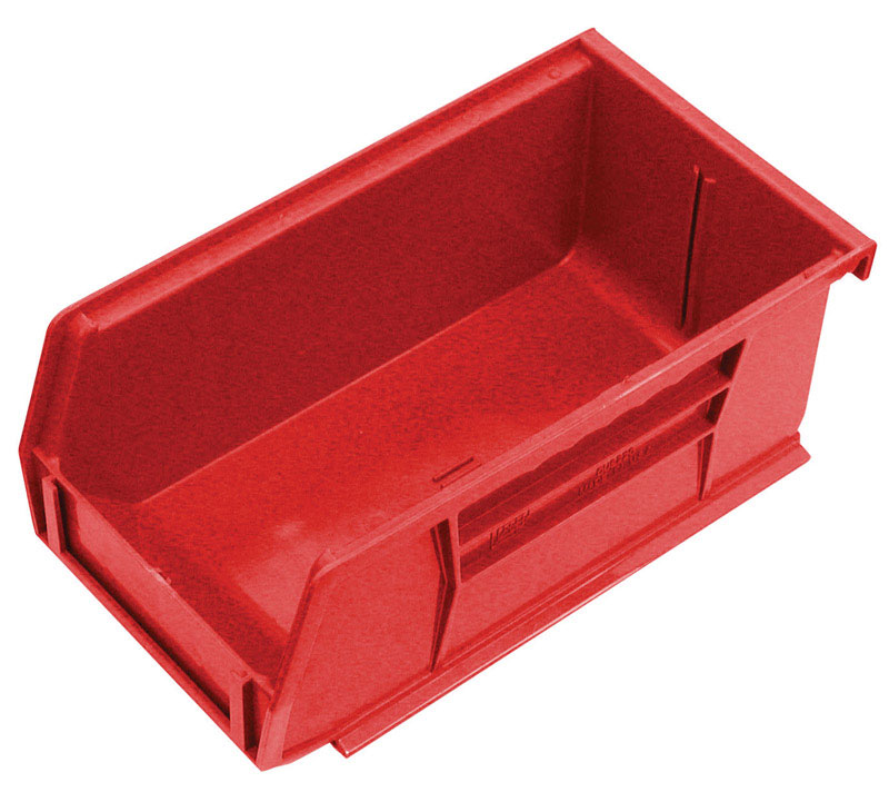 Quantum Storage 4-1/8 in. W X 3 in. H Tool Storage Bin Polypropylene Red - Jamoozus