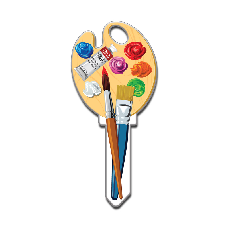 Lucky Line Key Shapes Artist House Key Blank SC1 Single For Schlage - Jamoozus