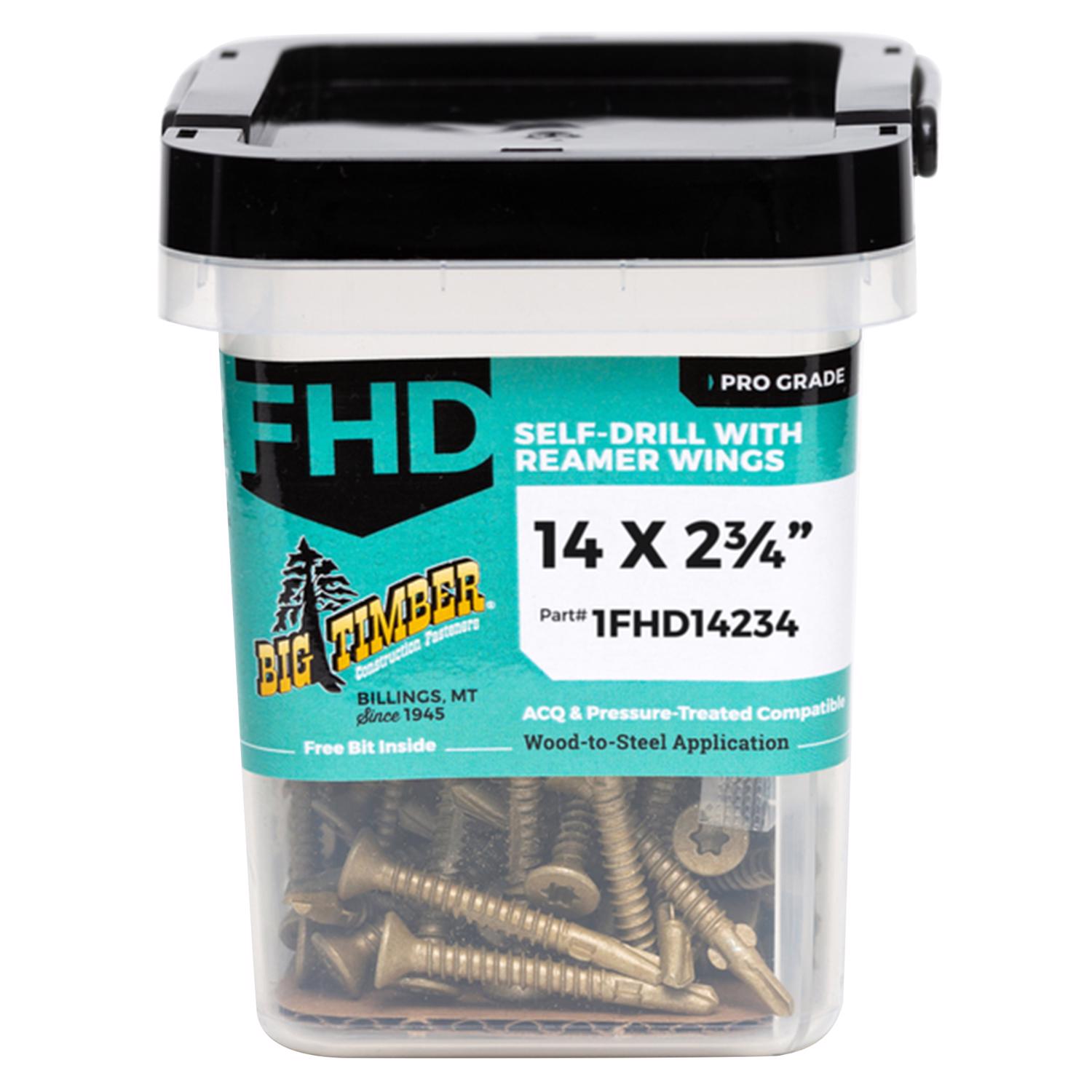 Big Timber No. 14 X 2-3/4 in. L Star Bronze Flooring Screws 1 lb 37 pk - Jamoozus