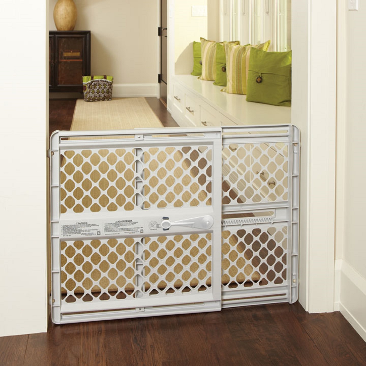 North States Gray 26 in. H X 26-42 in. W Plastic Child Safety Gate - Jamoozus