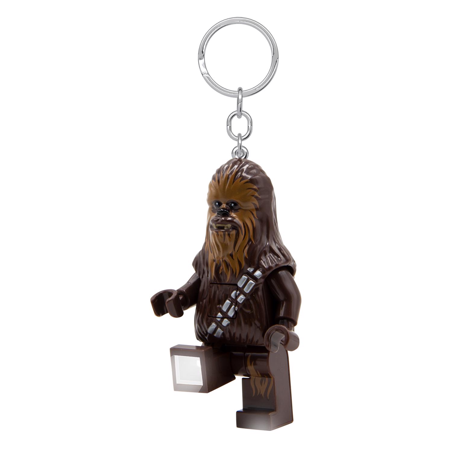 LEGO Star Wars Plastic Brown Chewbacca Keychain w/LED Light - Jamoozus