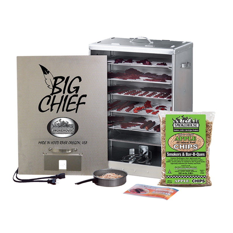 Smokehouse Big Chief Electric Outdoor Cooker Silver - Jamoozus
