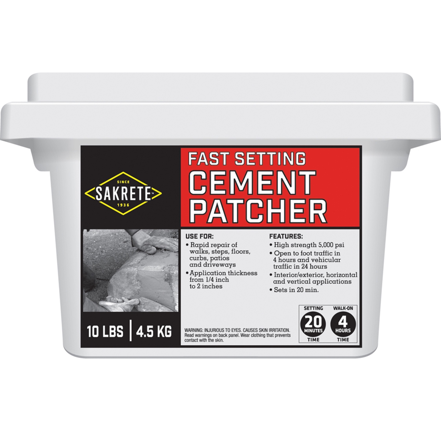 Sakrete Concrete Patch and Repair 10 lb Gray - Jamoozus
