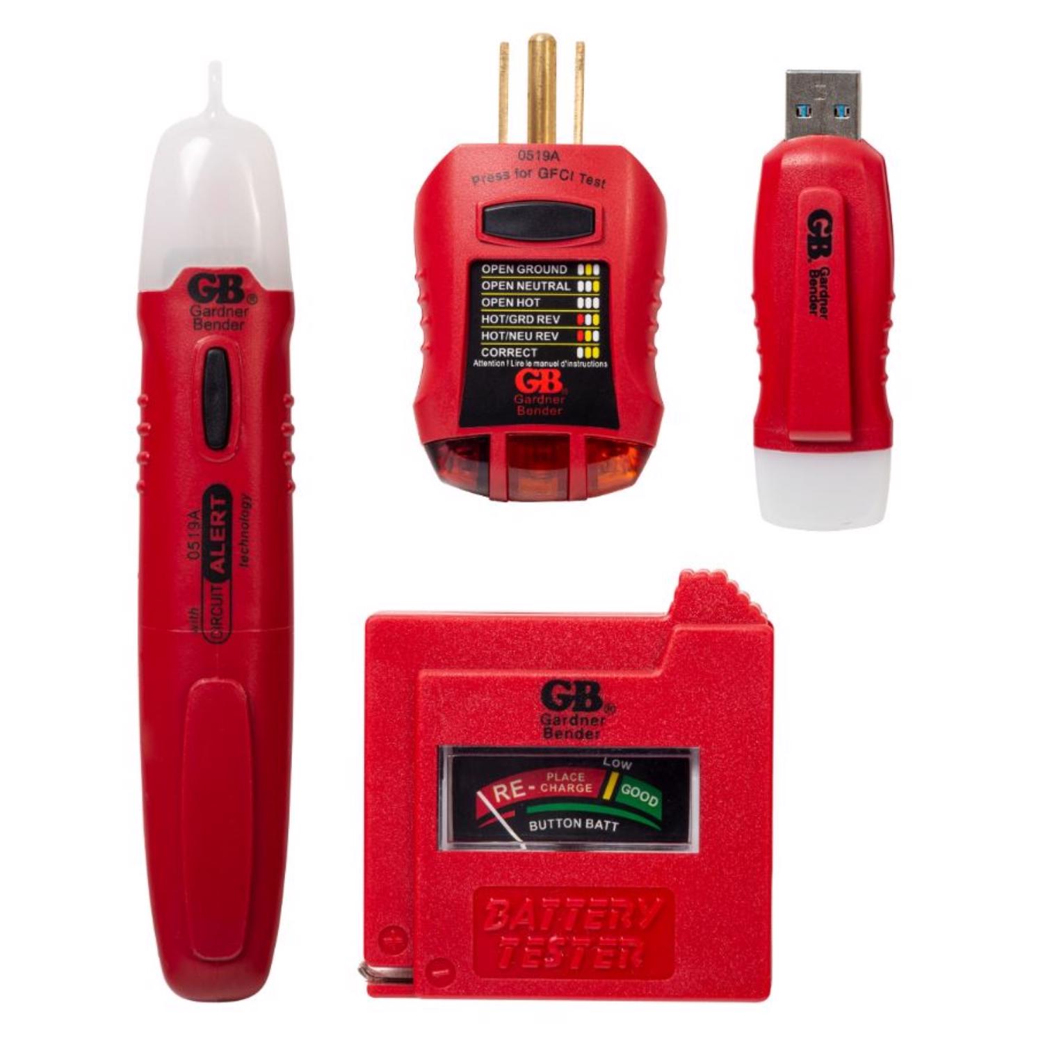 Gardner Bender Electrical Tester Kit 4 pk - Jamoozus