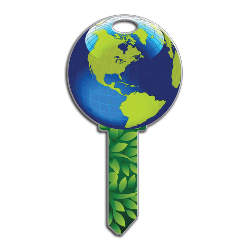 Lucky Line Key Shapes Earth House Key Blank SC1 Double For Schlage - Jamoozus