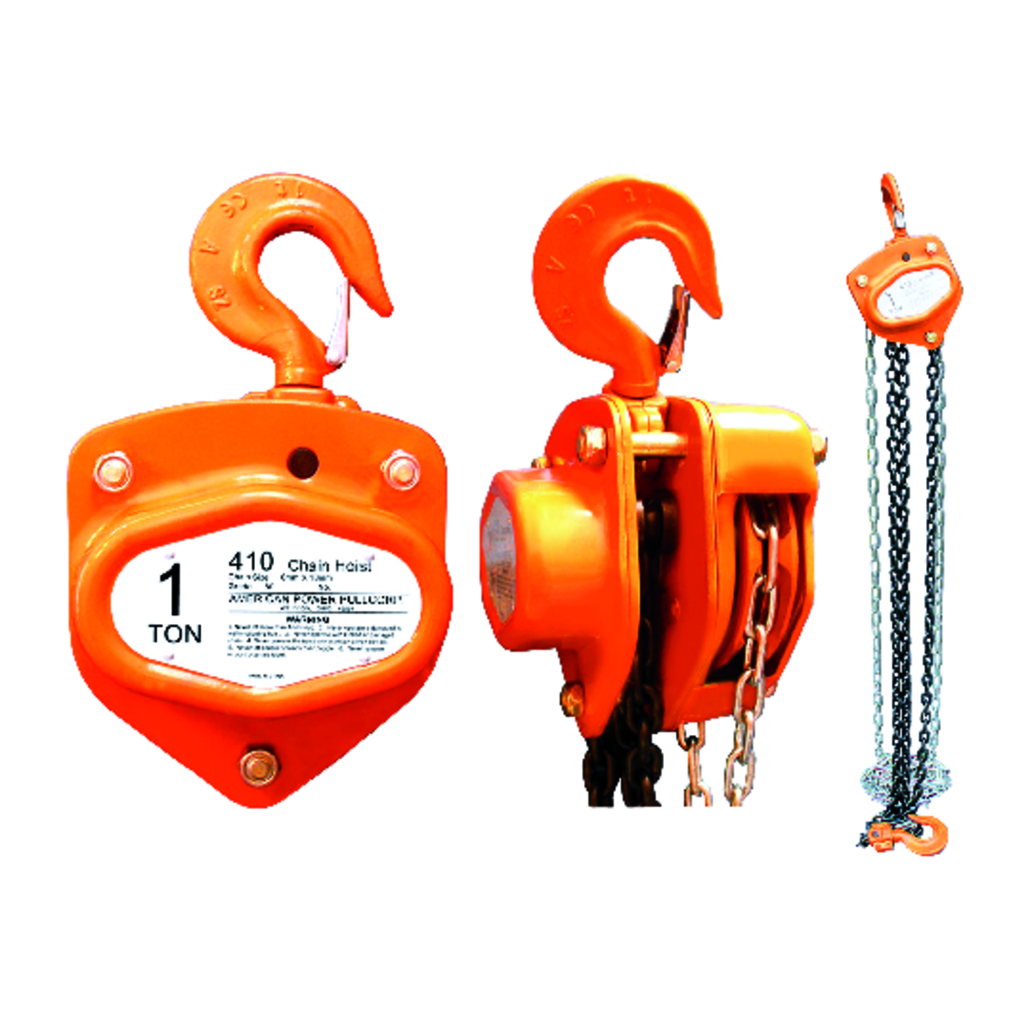 American Power Pull Steel 2000 lb Chain Block - Jamoozus