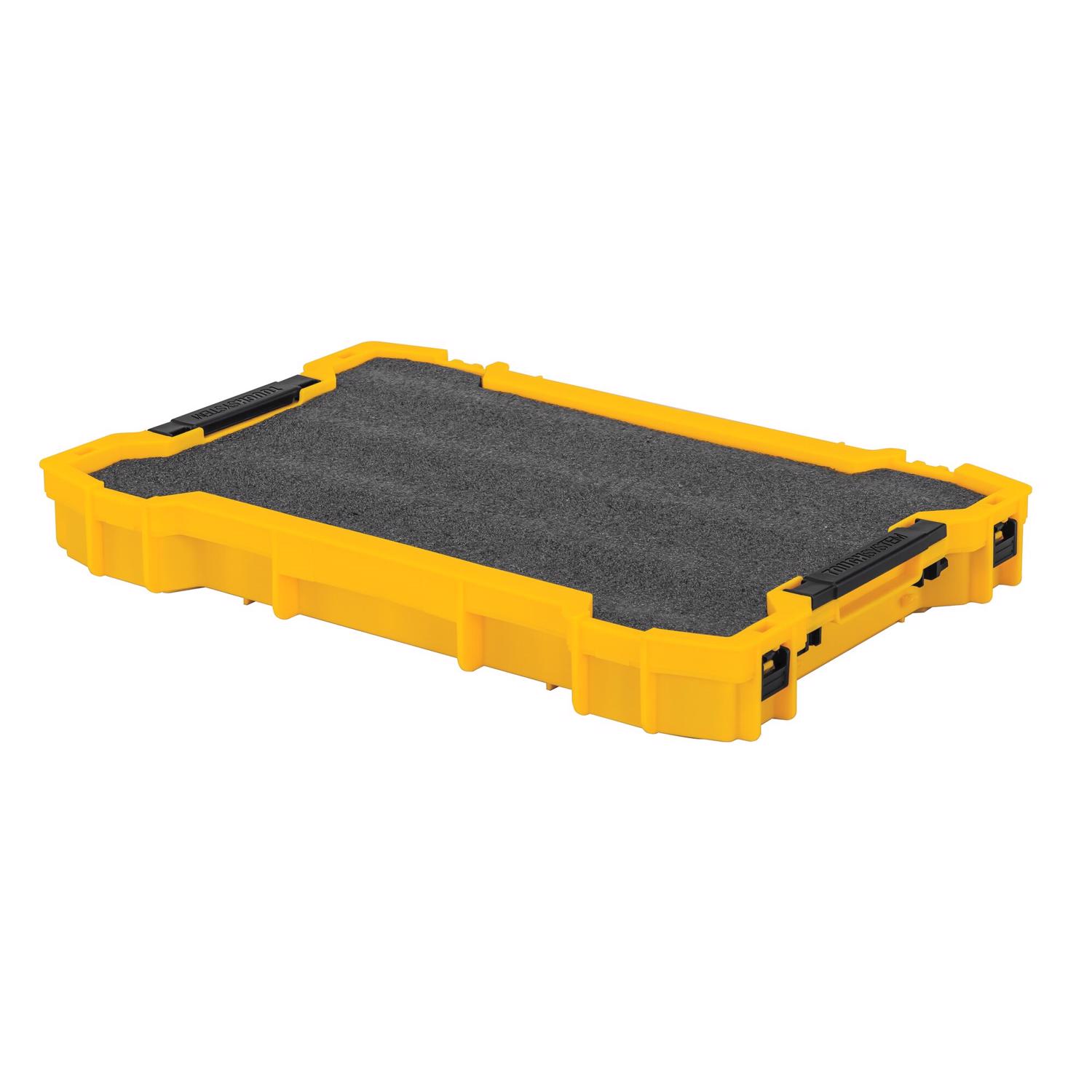 DeWalt ToughSystem 12.5 in. W X 1.5 in. H Shallow Interlocking Organizer Foam Black - Jamoozus