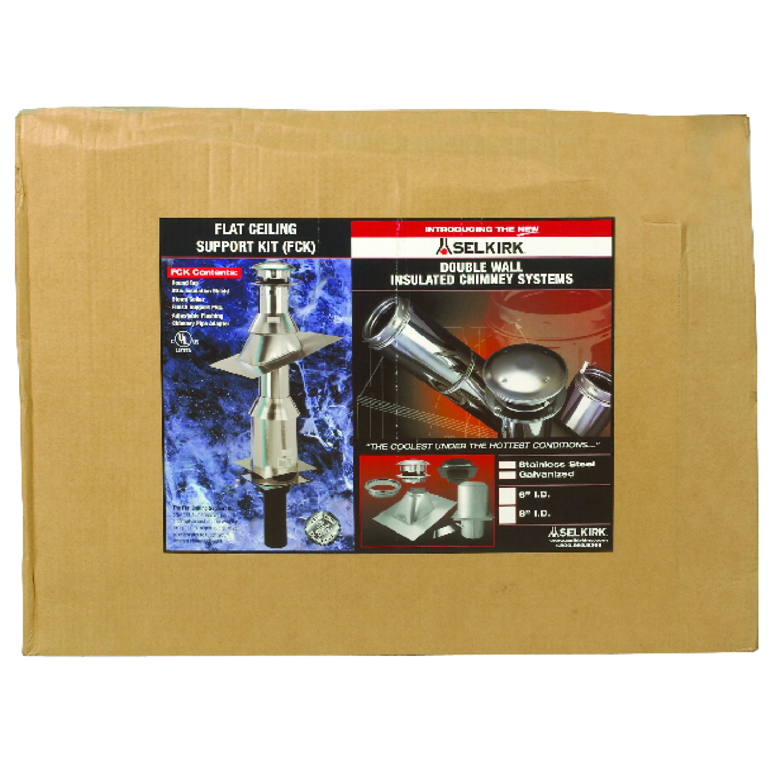 Selkirk 6 in. Stainless Steel Stove Pipe Ceiling Support Kit - Jamoozus