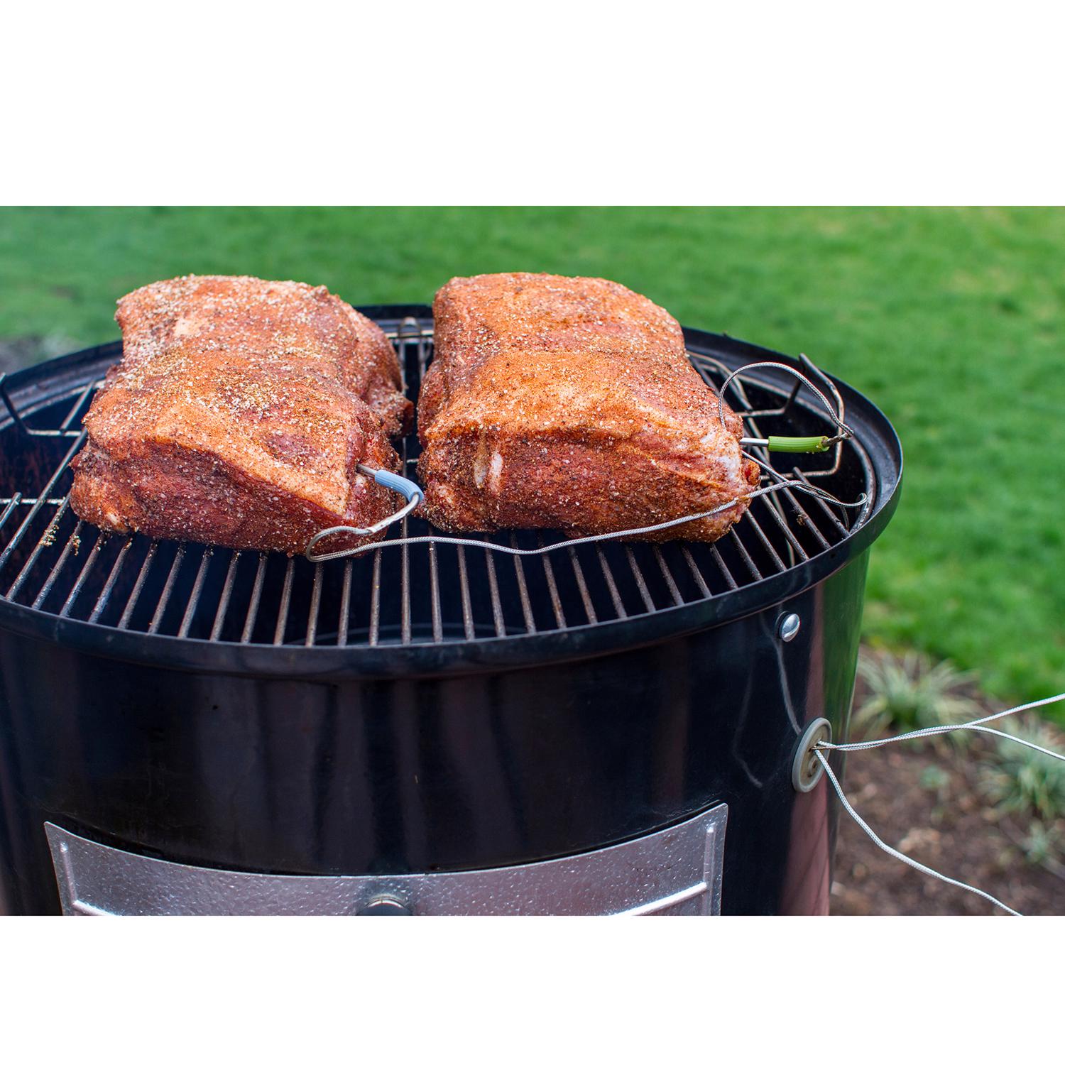 Weber Smokey Mountain Charcoal/Wood Bullet Smoker Black - Jamoozus