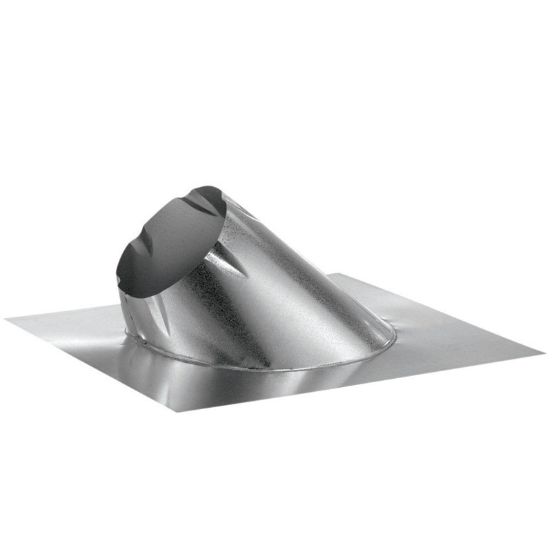 DuraVent DuraPlus 6 in. D Galvanized Steel Adjustable Fireplace Roof Flashing - Jamoozus