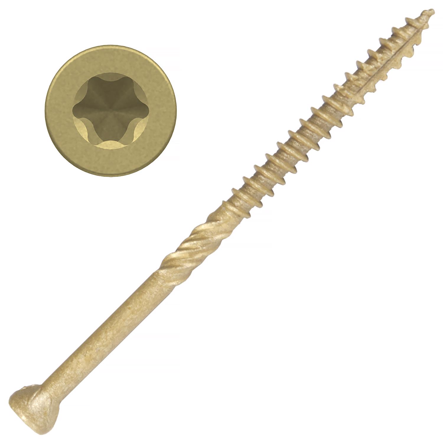 Screw Products EPIC No. 9 X 3 in. L Star Coated Trim Screws 5 lb 410 pk - Jamoozus