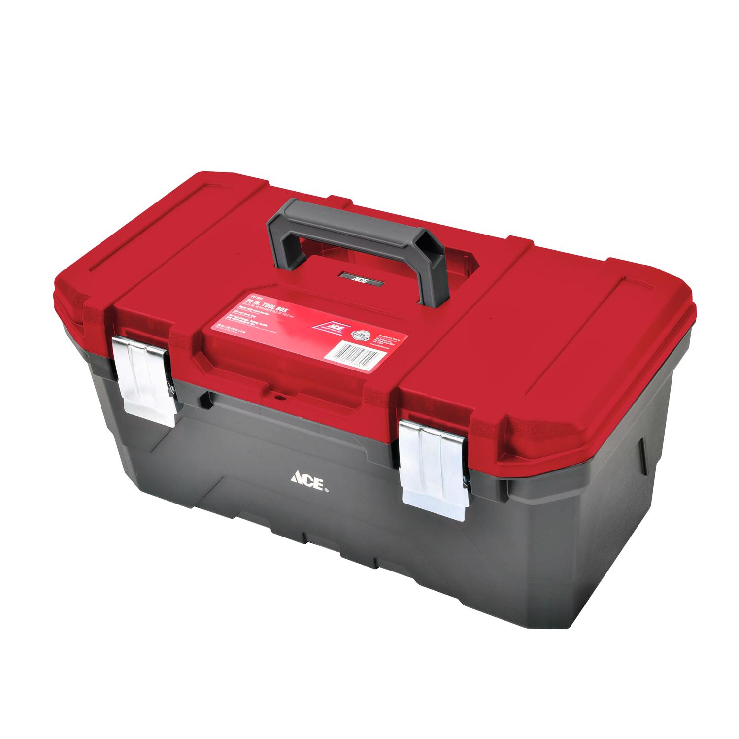 Ace 20 in. Tool Box Black/Red - Jamoozus