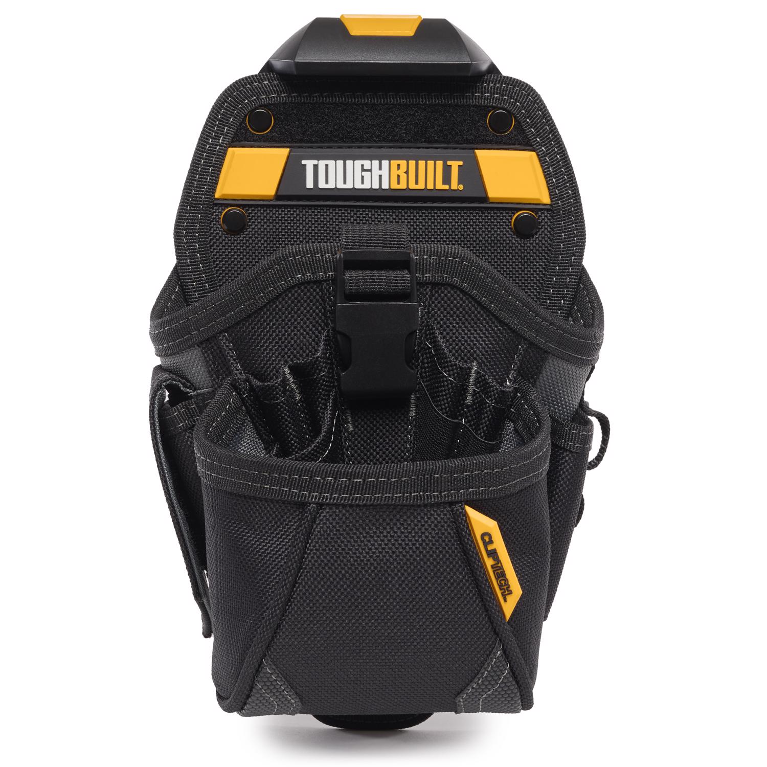 ToughBuilt 8.5 in. W X 12 in. H Polyester Drill Holster Tool Pouch 15 pocket Black/Gray 1 pc - Jamoozus