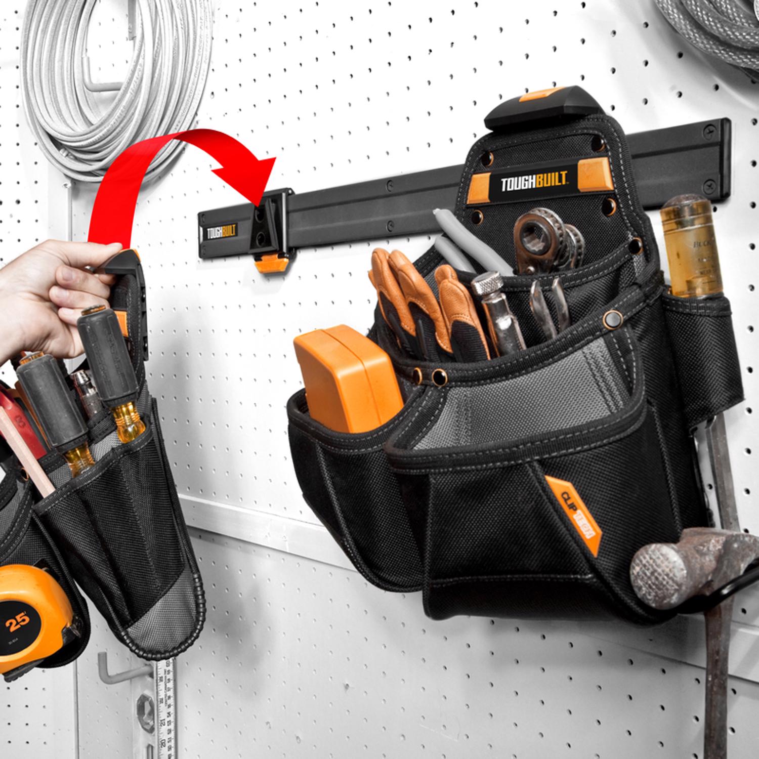 ToughBuilt 24 in. W X 7.48 in. H X 0.47 in. D Wall Tool Organizer Steel Black - Jamoozus