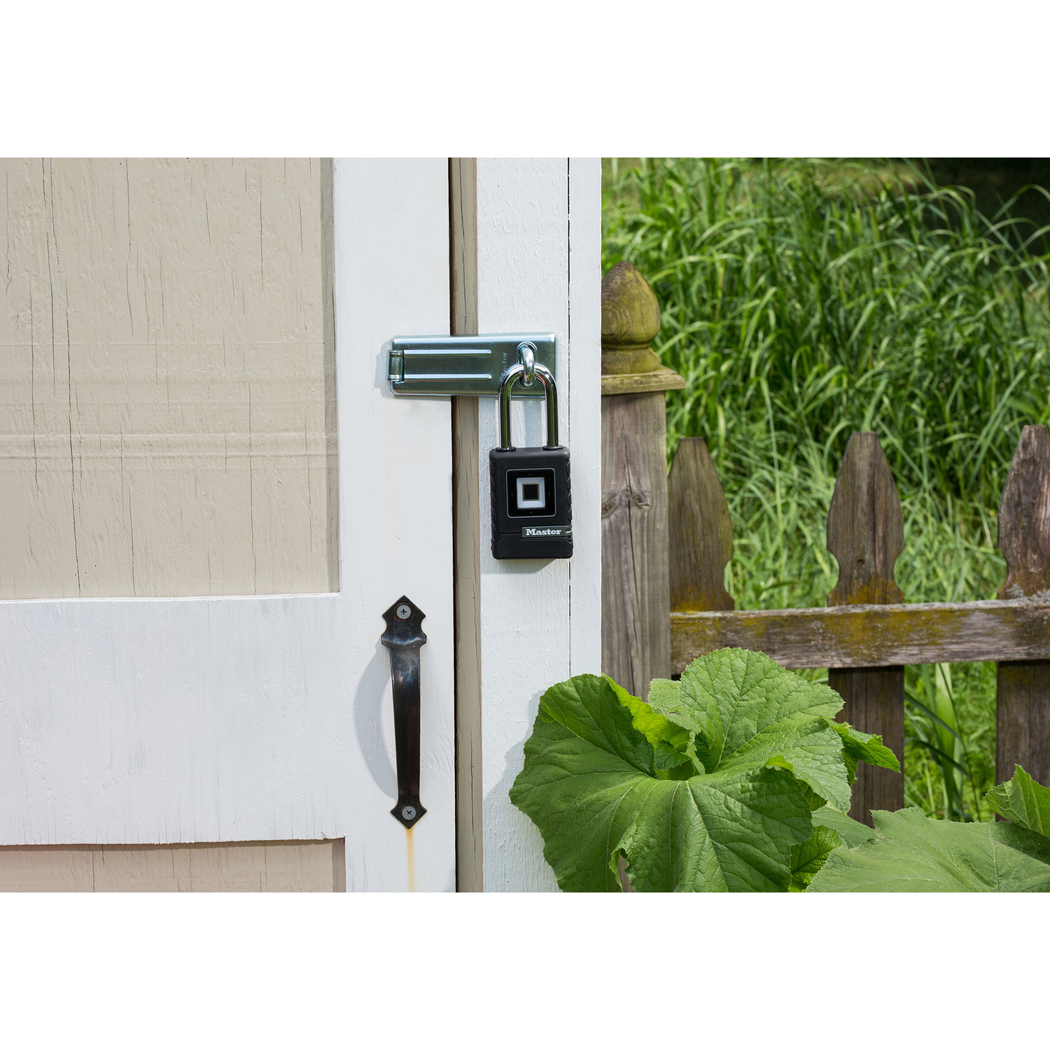 Master Lock 4 in. H X 2-7/32 in. W X 1 in. L Metal Resettable Combination Biometric Padlock - Jamoozus