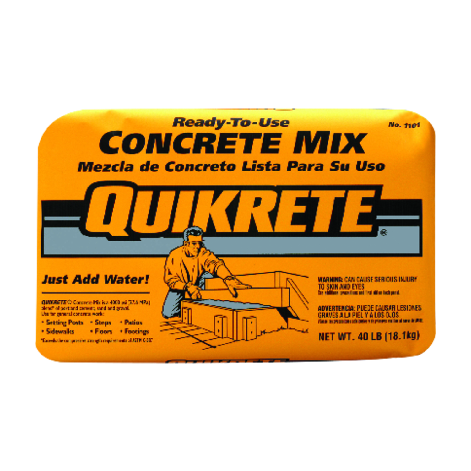 Quikrete Concrete Mix 40 lb Gray - Jamoozus