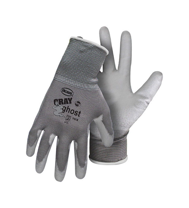 Boss Gray Ghost Men's Indoor/Outdoor String Knit Work Gloves Gray XL 1 pair - Jamoozus