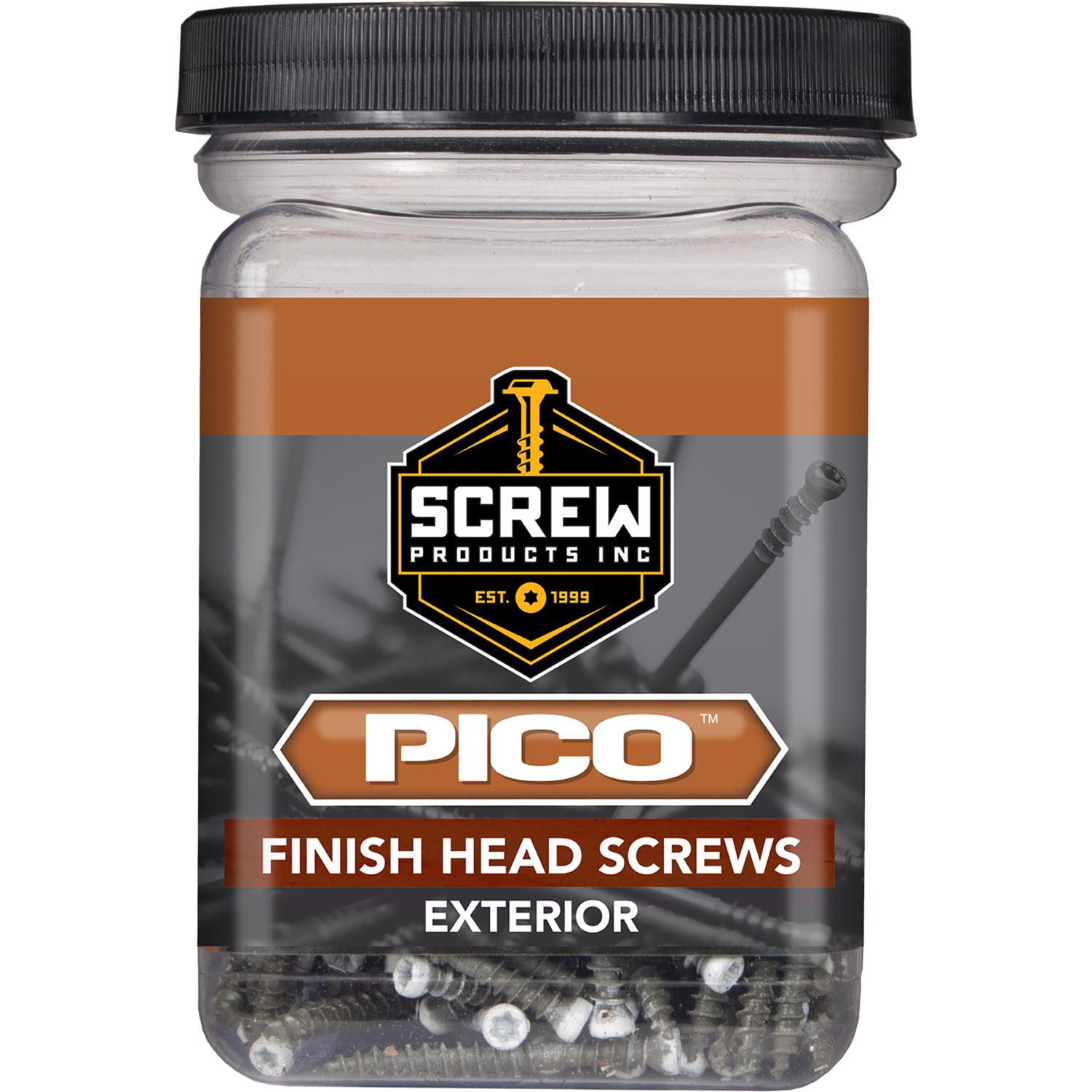 Screw Products PICO No. 8 X 2 in. L Star White Wood Screws 1 lb 164 pk - Jamoozus