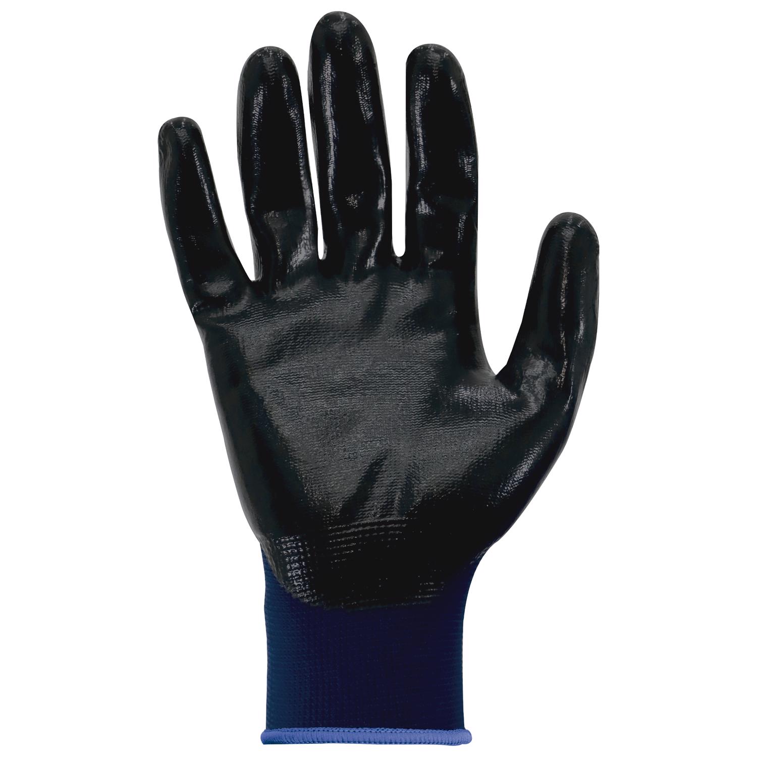 General Electric Unisex Dipped Gloves Black/Blue M 1 pair - Jamoozus