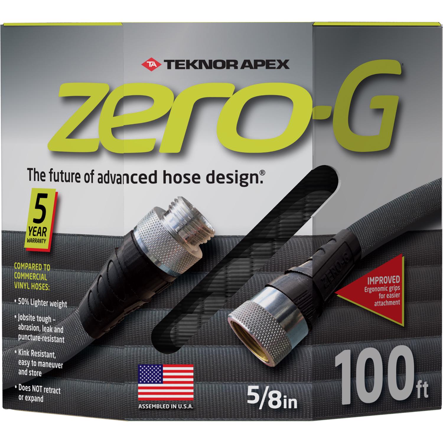 Teknor Apex Zero-G 5/8 in. D X 100 ft. L Heavy Duty Commercial Grade Garden Hose - Jamoozus