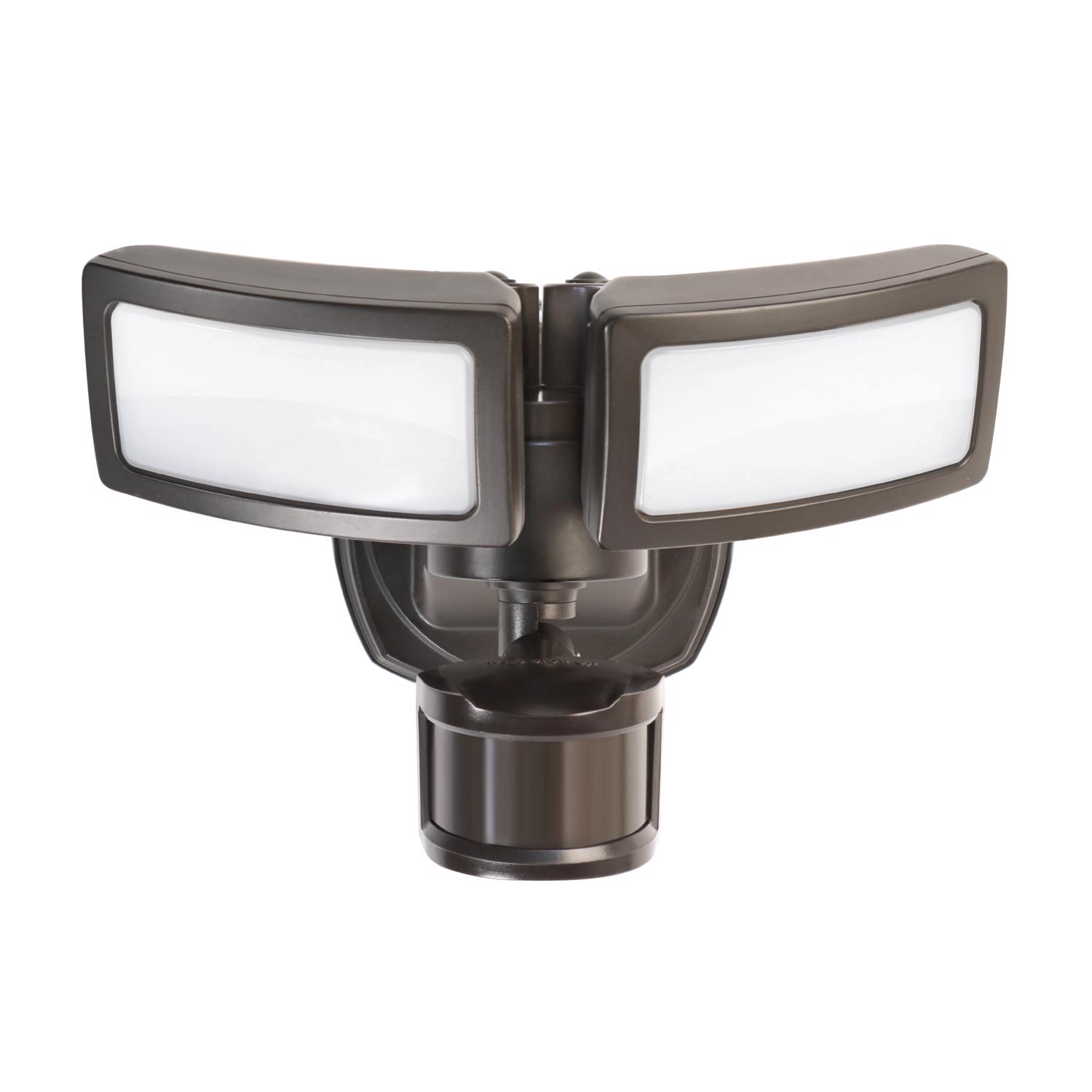 Feit LED Motion-Sensing Hardwired LED Bronze Security Floodlight - Jamoozus