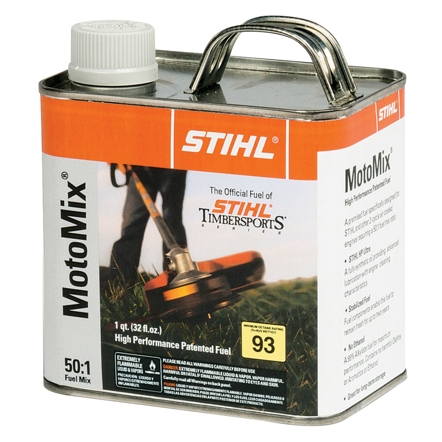 STIHL MotoMix 1 32 oz. can of Ethanol-Free 2-Cycle 50:1 Pre-Mixed Fuel 32 oz - Jamoozus