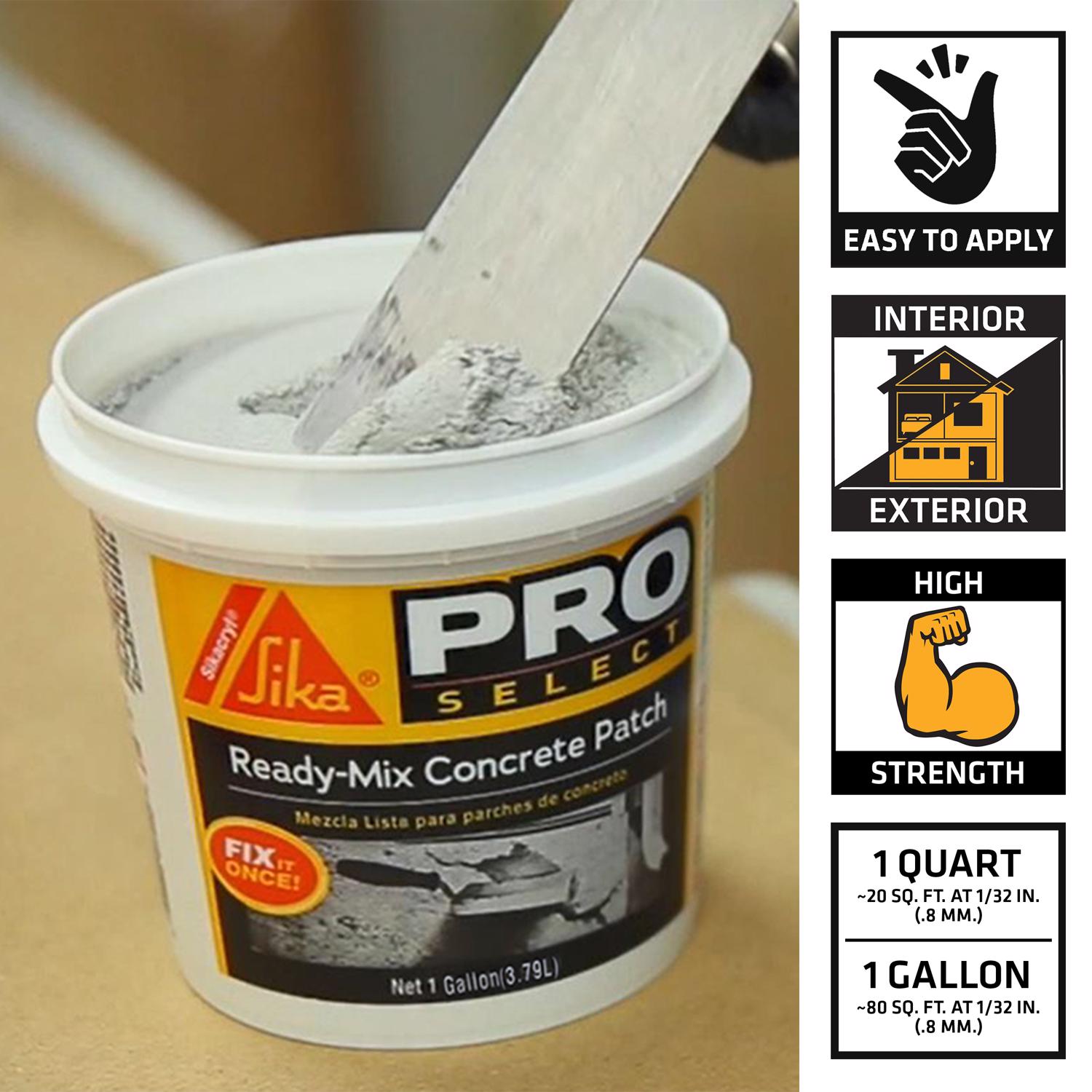 Sika Pro Select Concrete Patch 1 qt Gray - Jamoozus