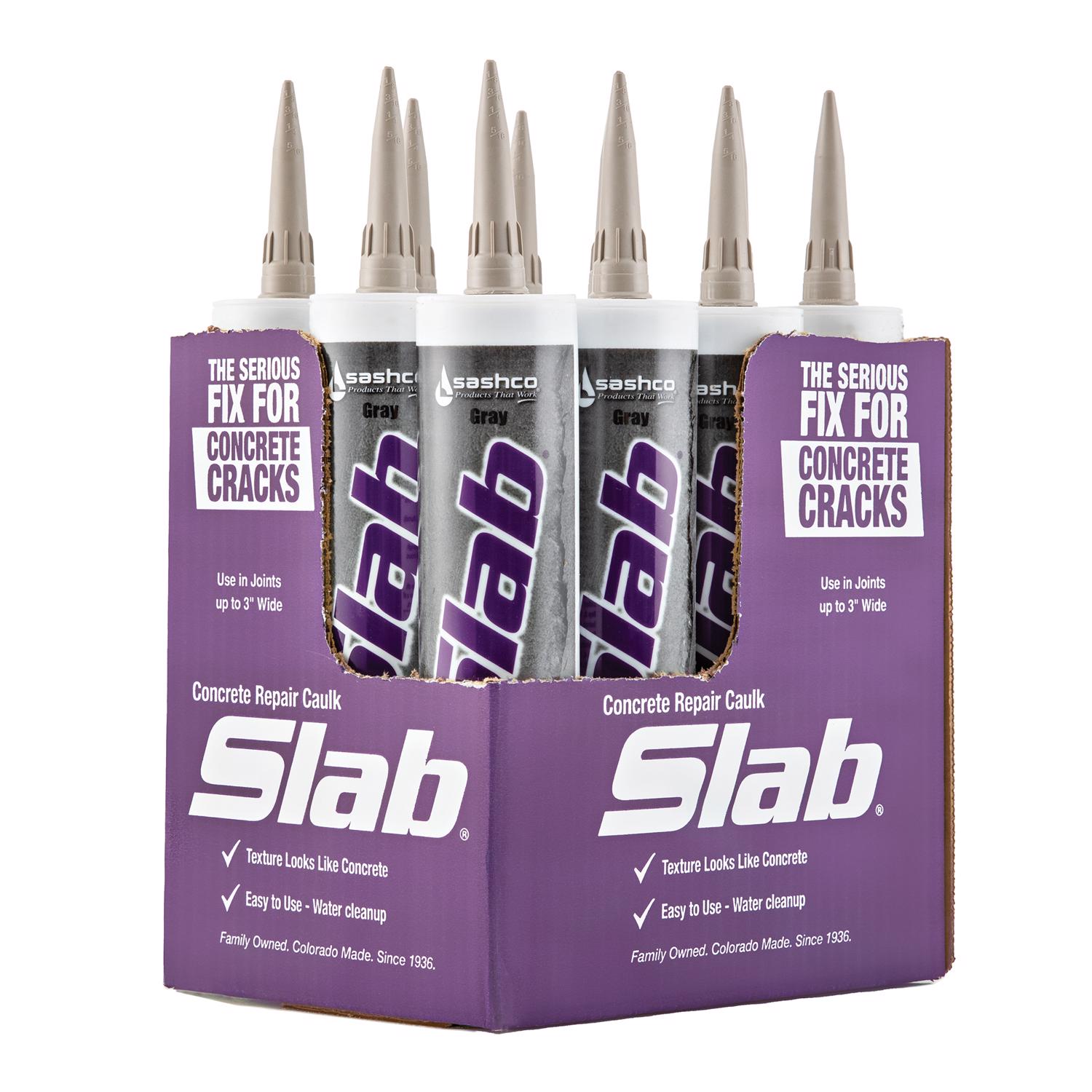 Sashco Slab Cement Crack Filler 10.5 linear ft Gray - Jamoozus