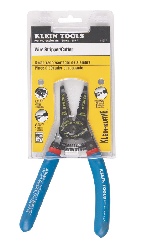 Klein Tools Klein-Kurve 32 Ga. 7-1/8 in. L Wire Stripper/Cutter - Jamoozus