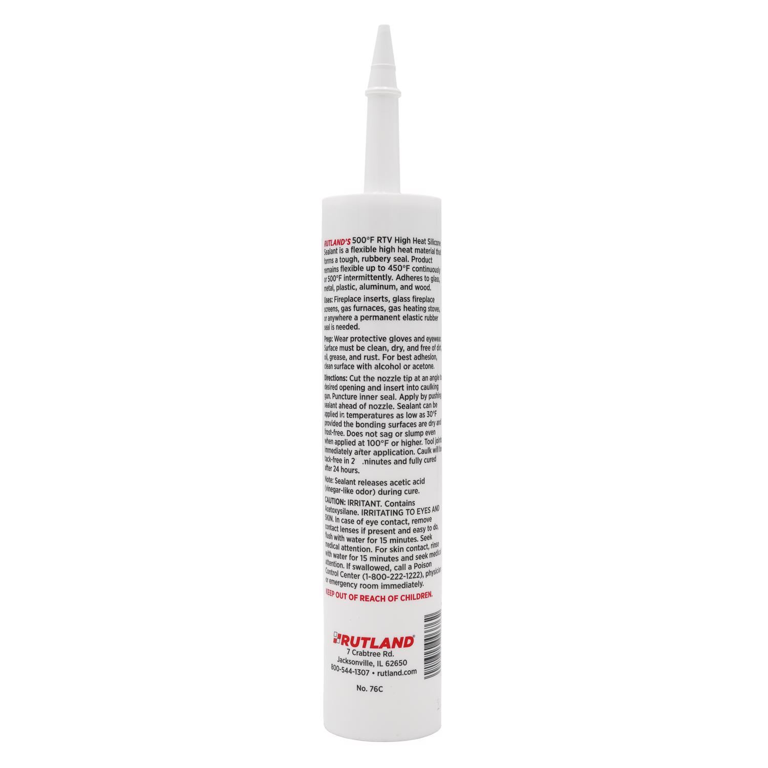 Rutland High Heat Silicone Sealant - Jamoozus