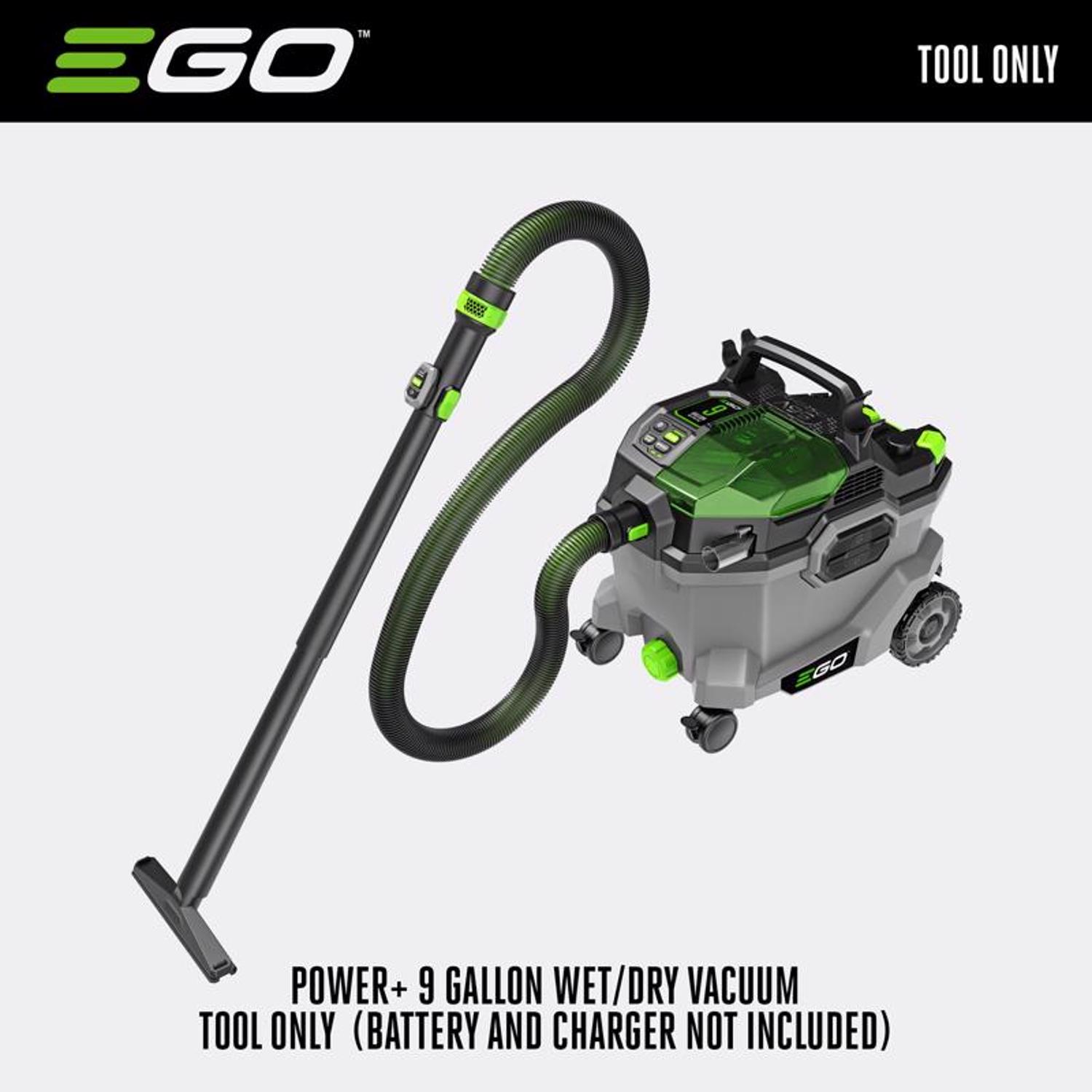 EGO Power+ WDV0900 9 gal Cordless Wet/Dry Vacuum Tool Only 56 V - Jamoozus