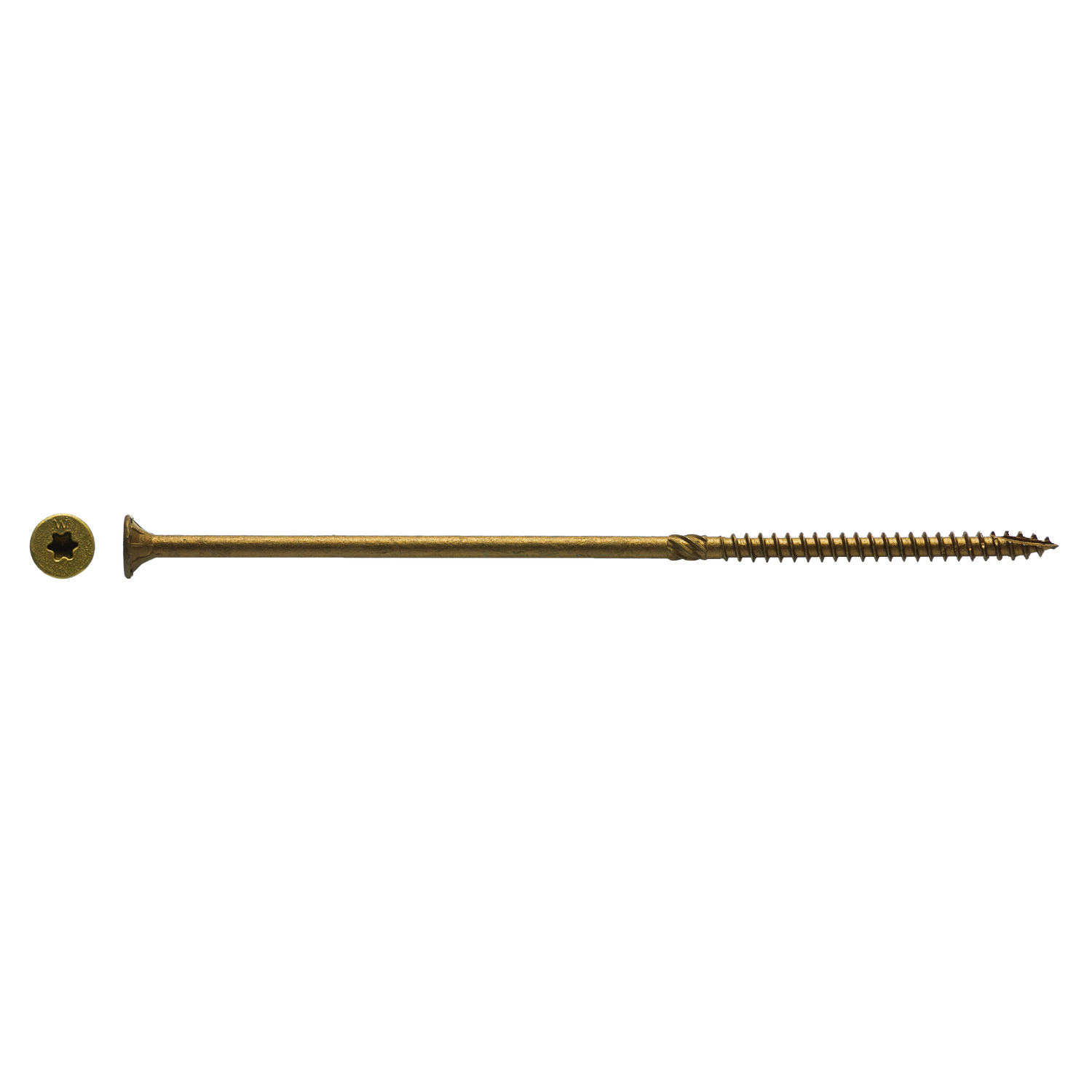 Big Timber No. 14 X 7 in. L Star Bronze Wood Screws 500 pk - Jamoozus