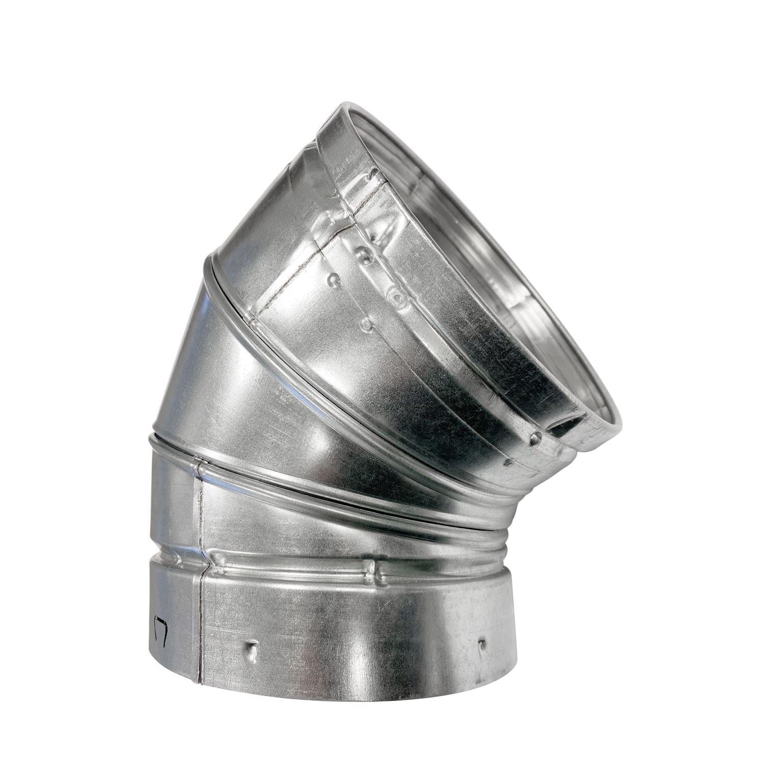 Selkirk 4 in. D X 9.56 in. L Aluminum/Galvanized Steel Stove Pipe Elbow - Jamoozus