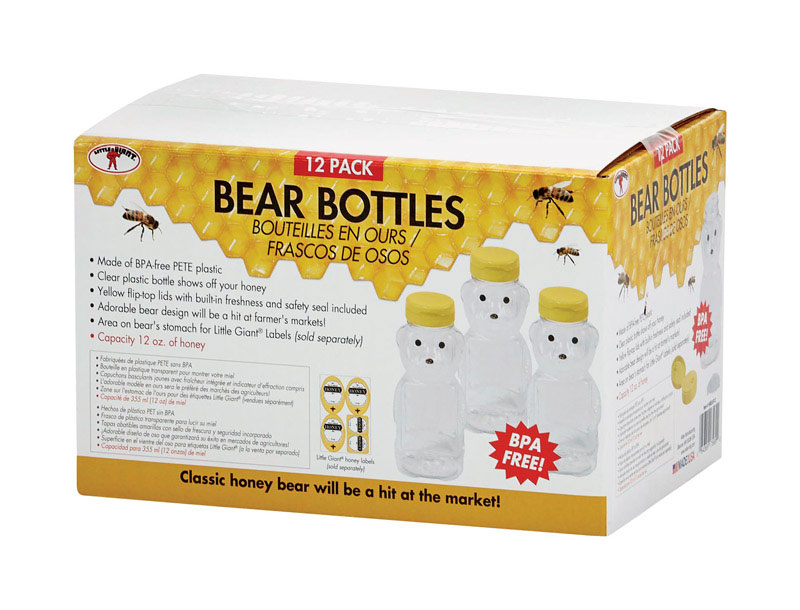 Little Giant 12 oz Honey Bear Bottle - Jamoozus