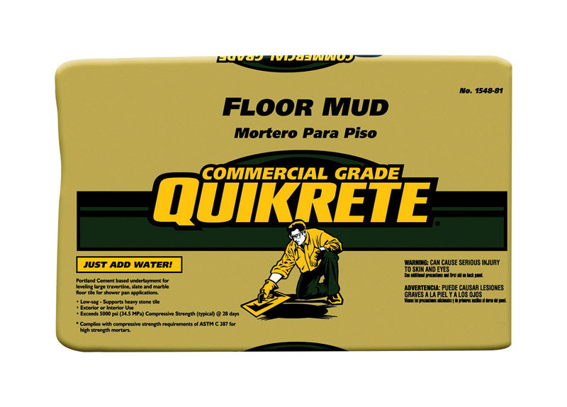 Quikrete Floor Mud Gray Mortar Mix 60 lb - Jamoozus