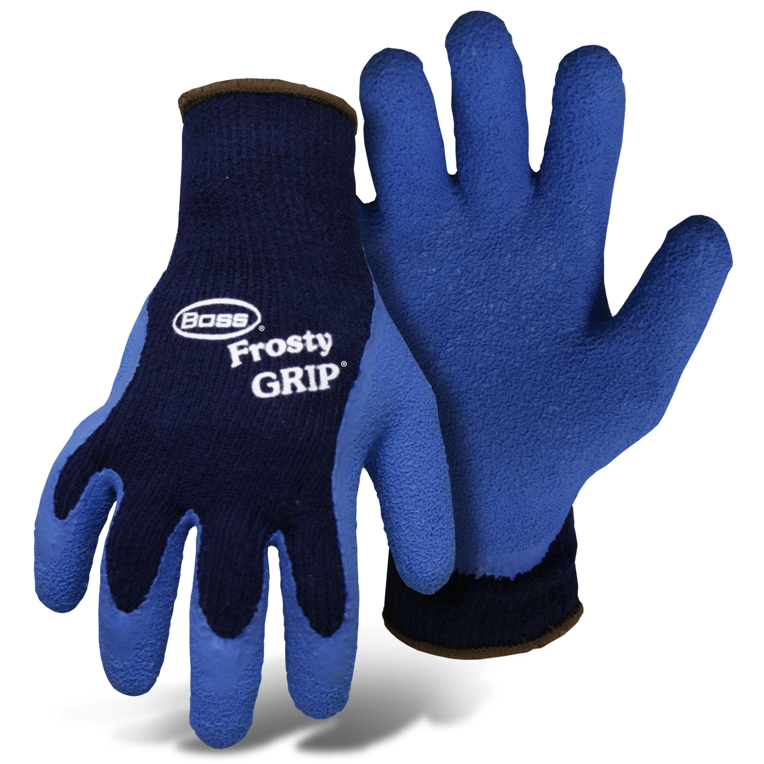 Boss Frosty Grip Men's Indoor/Outdoor Insulated String Gloves Blue XL 1 pair - Jamoozus