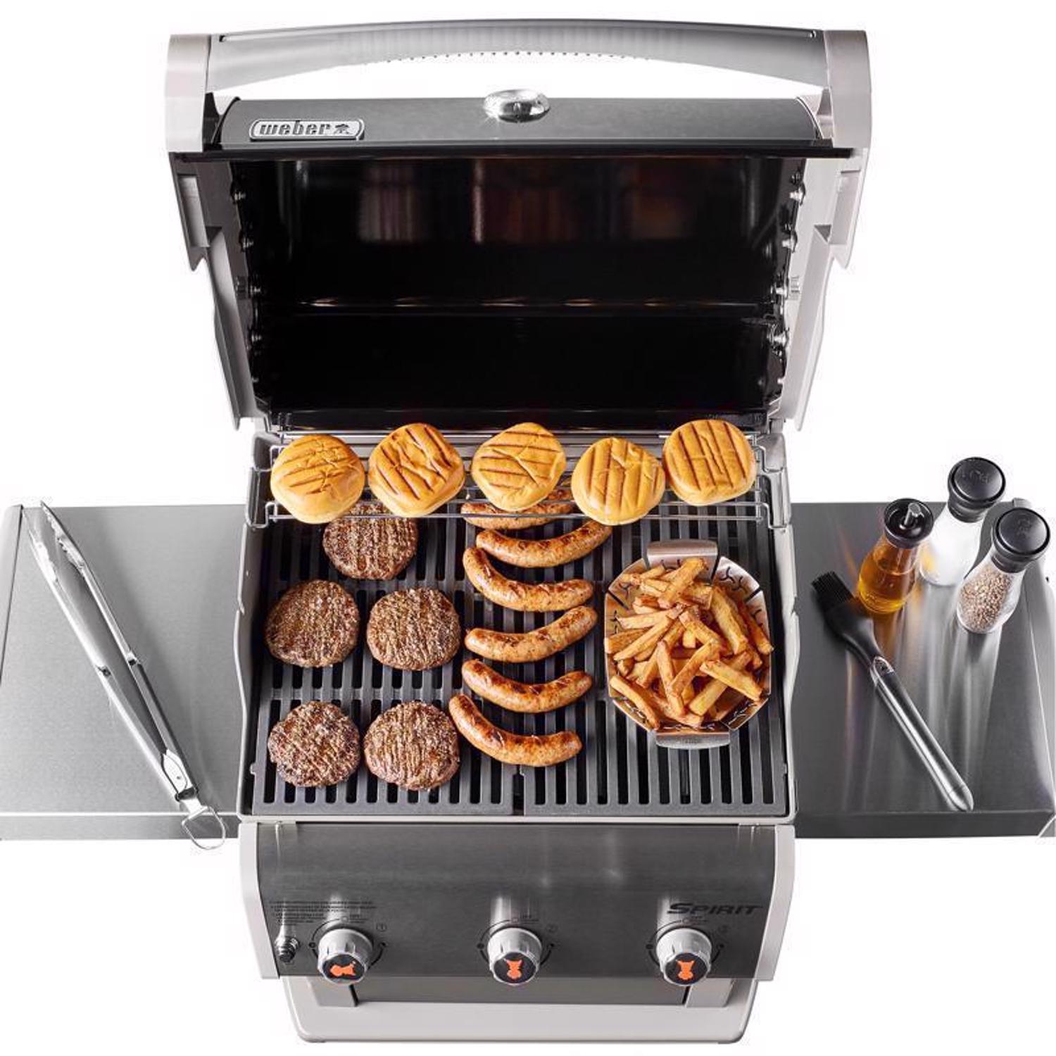 Weber Spirit E-310 3 Burner Liquid Propane Grill Black - Jamoozus
