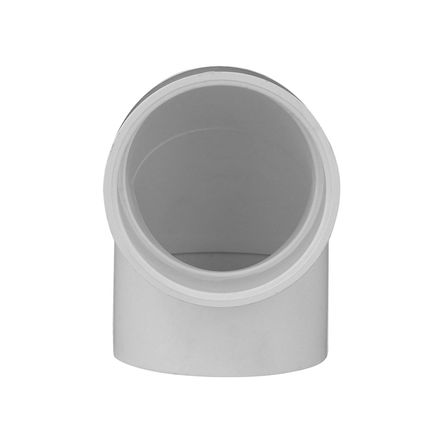 Charlotte Pipe Schedule 40 2 in. Slip X 2 in. D Slip PVC Elbow 1 pk - Jamoozus