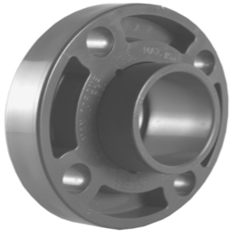 Charlotte Pipe Schedule 80 1-1/2 in. Socket X 1-1/2 in. D Socket PVC Floor Flange 1 pk - Jamoozus
