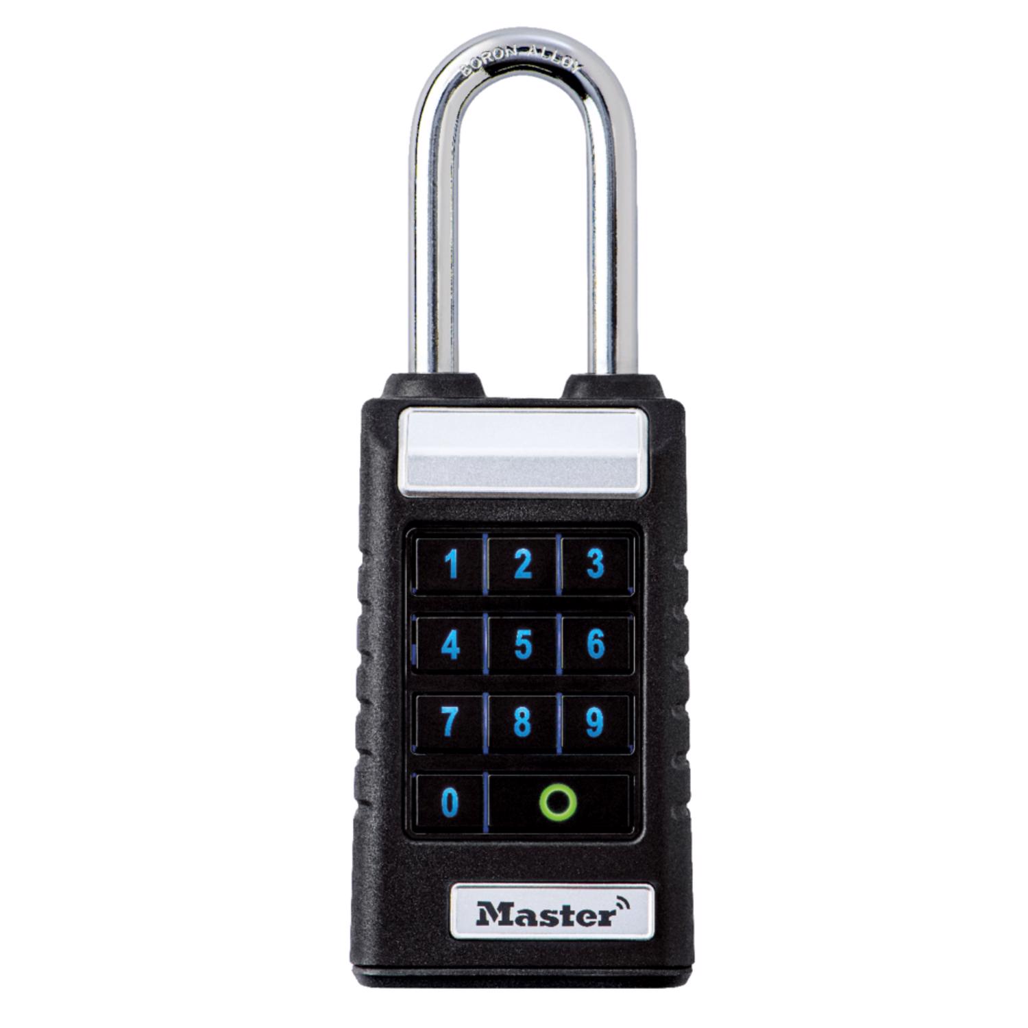 Master Lock ProSeries 6.47 in. H X 1.71 in. W X 2.43 L Metal Single Locking Bluetooth Weather-Resis - Jamoozus