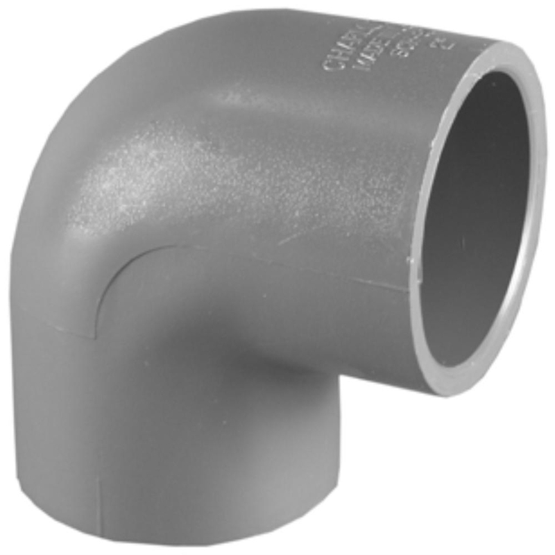 Charlotte Pipe Schedule 40 3 in. Socket X 3 in. D Hub PVC 11-11/16 in. 90 Degree Elbow 1 pk - Jamoozus