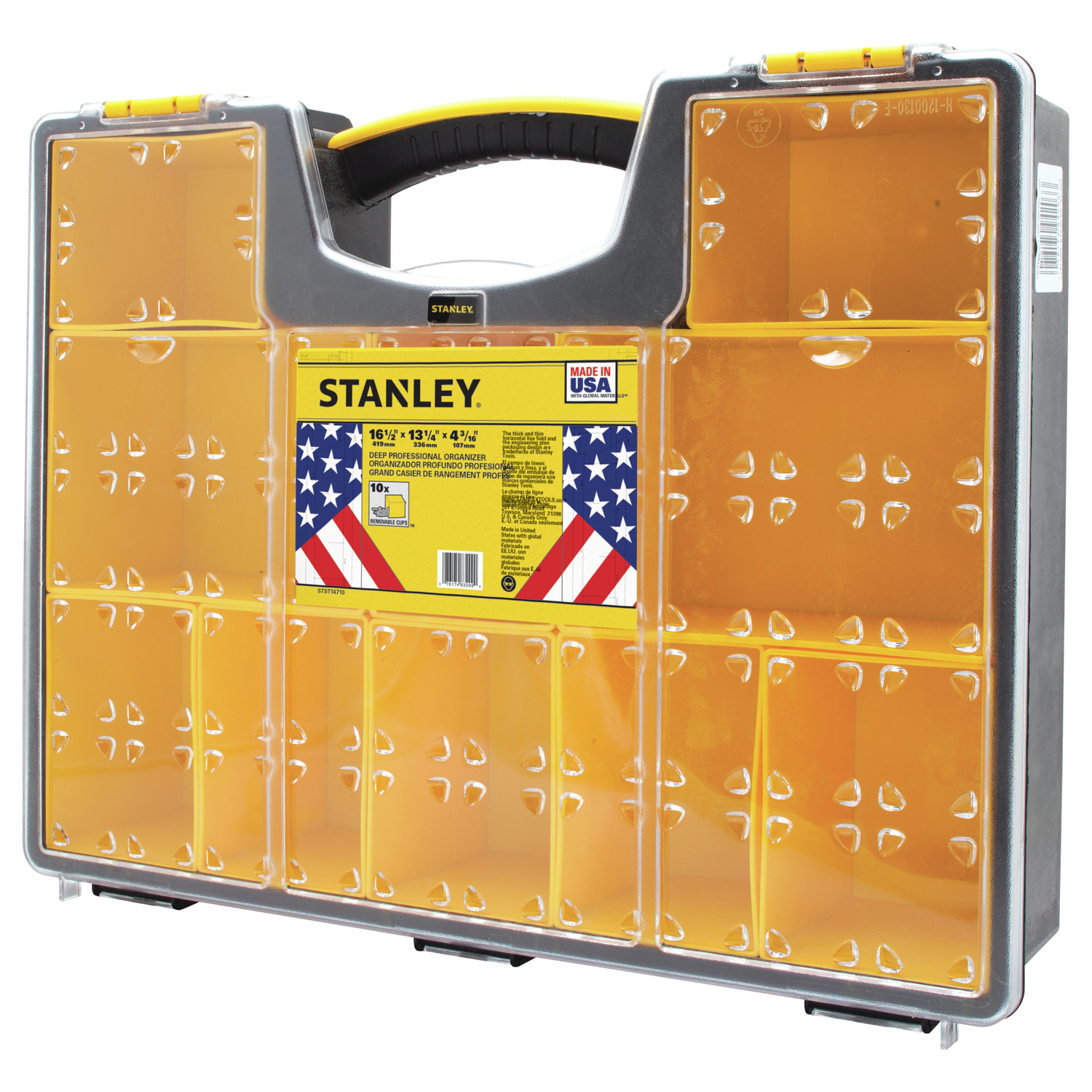 Stanley 16.5 in. Organizer Black/Yellow - Jamoozus