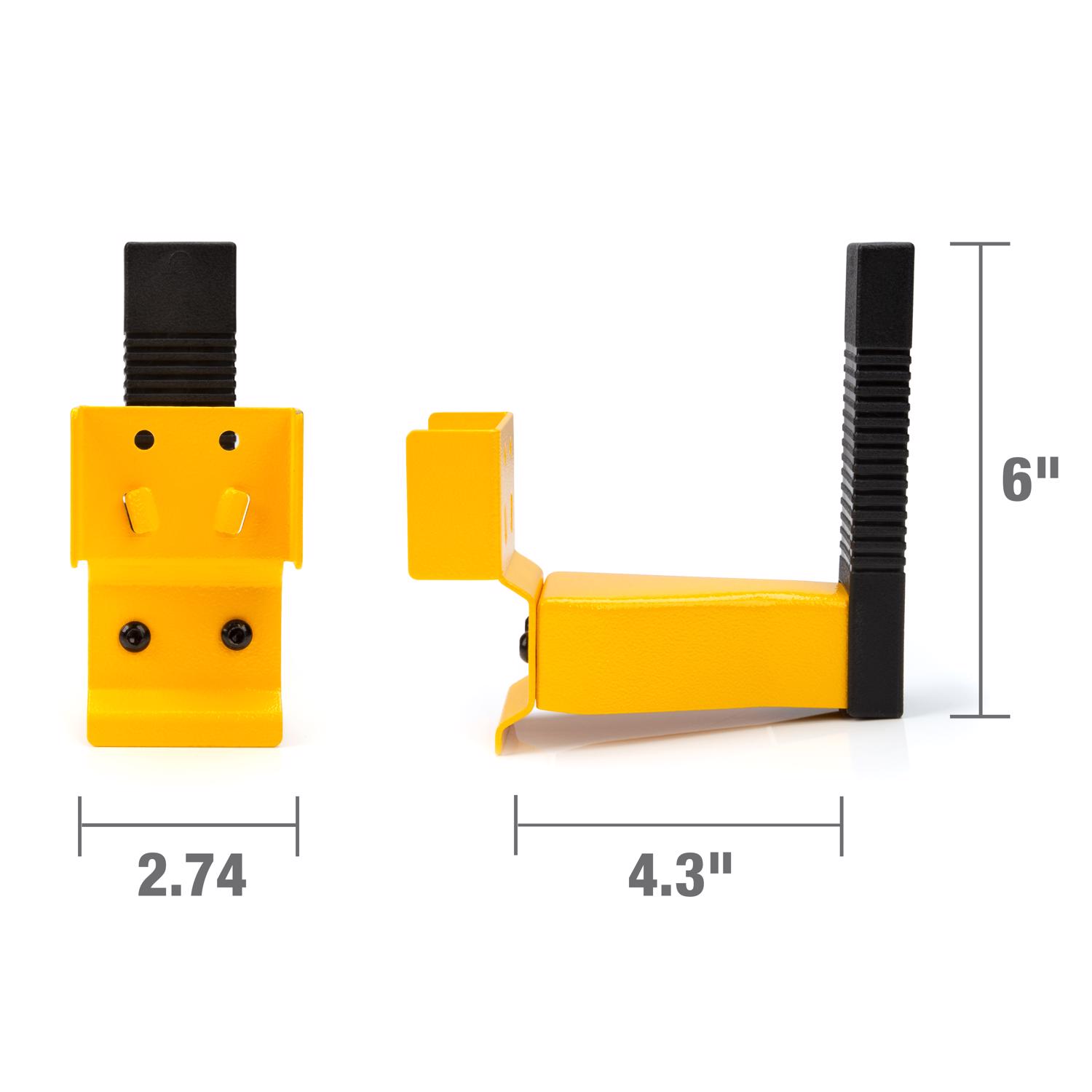 DeWalt 5.5 in. W X 6.25 in. H Cord Minder Bracket Set Steel Black/Yellow - Jamoozus